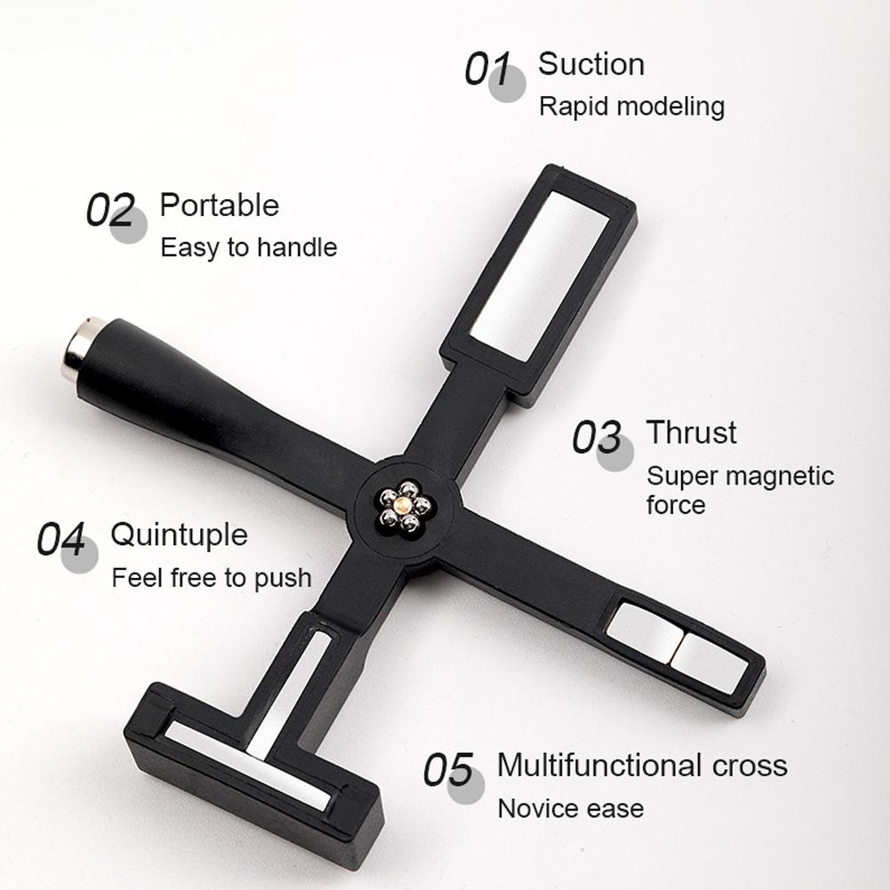 5 In 1 Multifunctional Cross Magnet Nail Art Strong Magnetic Cat Eye Magnet Magnet Cat Eye Magnet Cat's Eye Nail Art Tools
