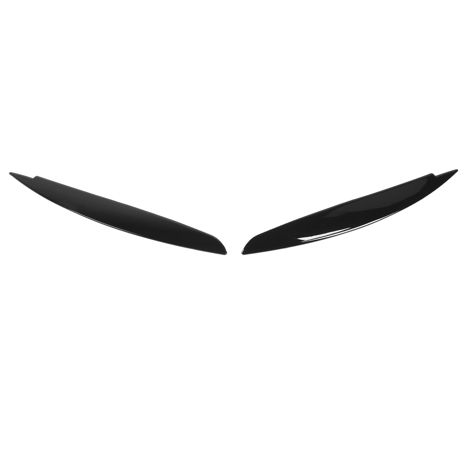 

2 Pcs Headlight Eyebrow Front Left Right Light Eyelid Trim Cover for 1 Series E81 E82 E87 E88 2006 to 2013
