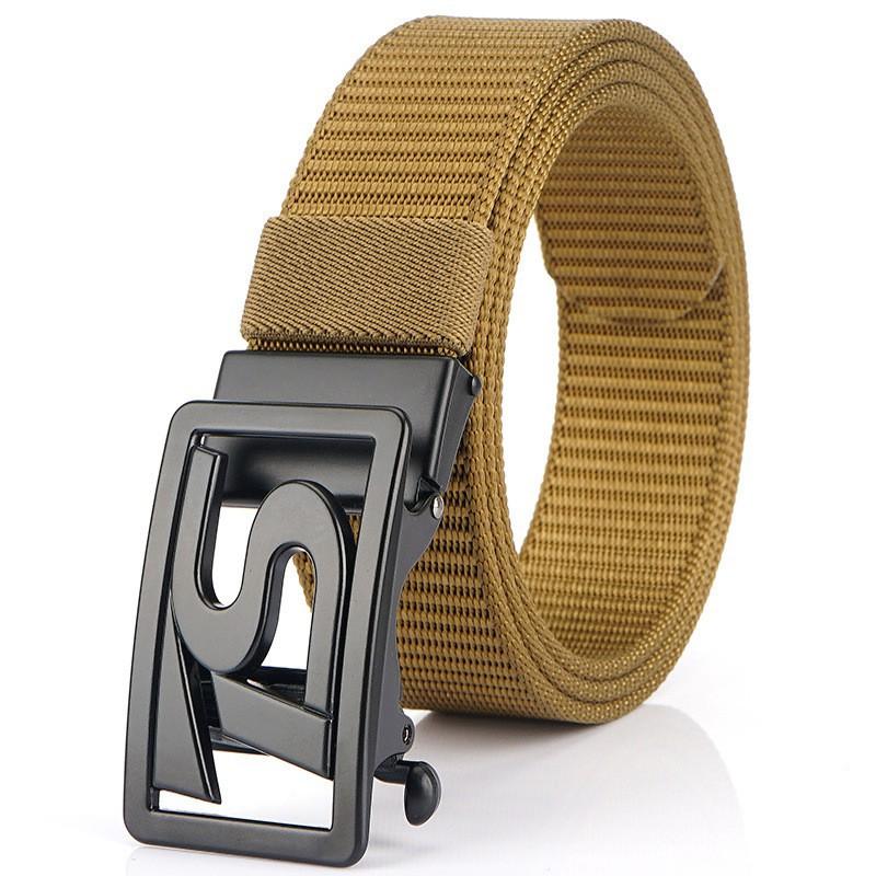 TS Belt Men's Automatic Buckle Business Casual Thick Nylon
