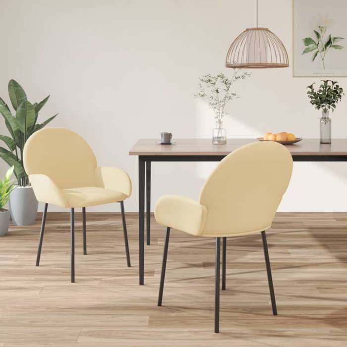 VidaXL 2x Chaises de Salle à Manger Fauteuils à Dîner Chaises de Cuisine Sièges à Dîner Chaises de Repas Restaurant 344772