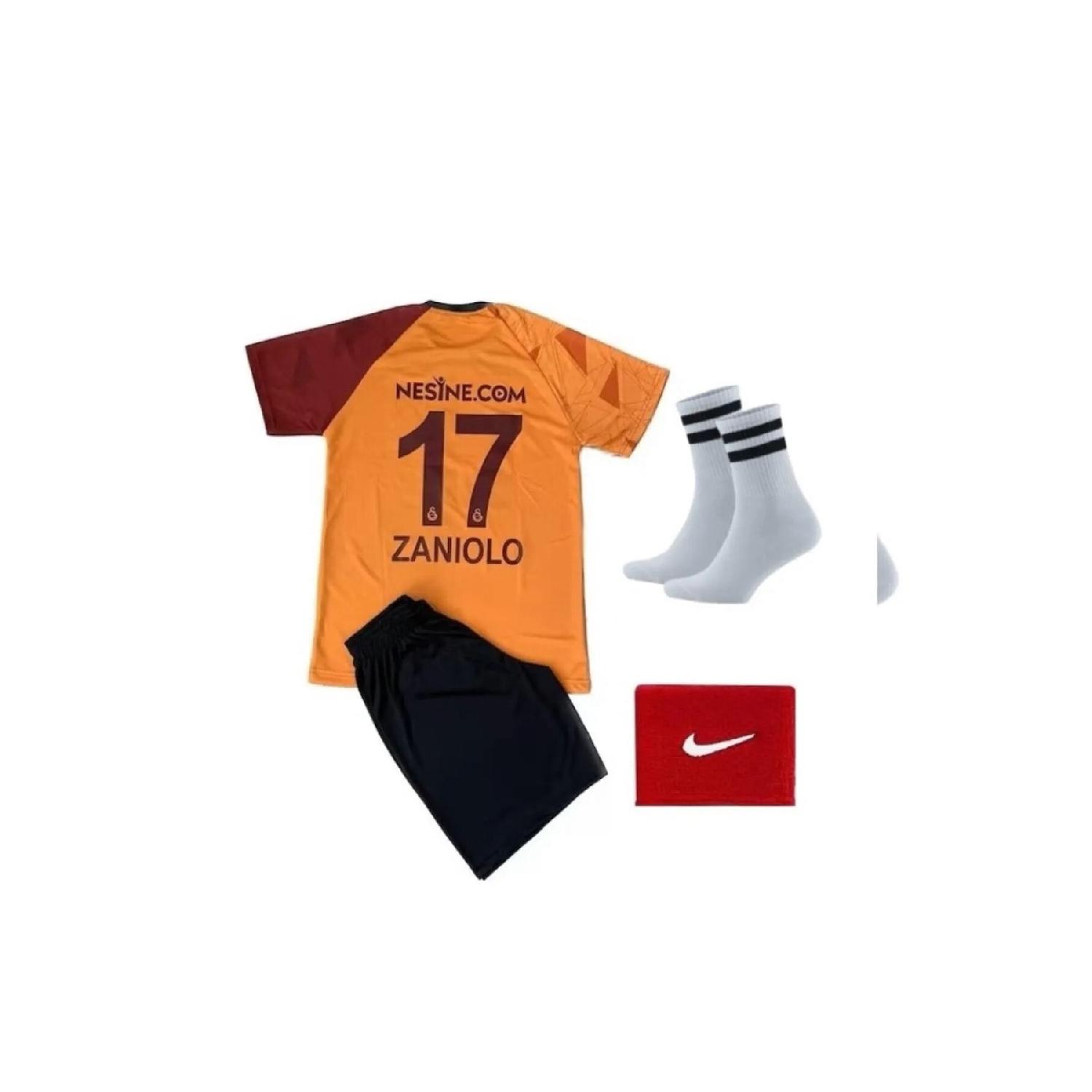 

Желто-красные детские футбольные майки Zaniolo, 4 шт. 3-4 Yaş