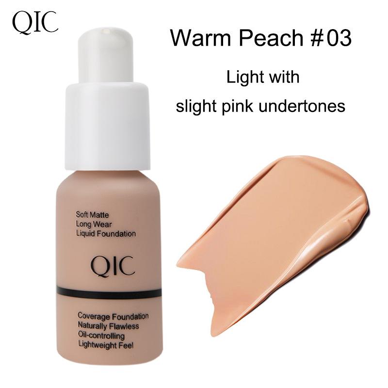 

Отримайте бездоганне покриття за допомогою QIC Concealing Foundation для зволоженого, матового та сяючого вигляду 30ml