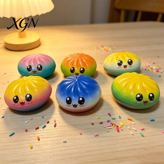 Reusable Stress Ball Squeeze Toy Soft TPR Relief Slow Recovery Fidget Hand Exercise Durable Anxiety Handheld Size for Adults And