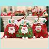 Festive Christmas Santa Gift Bag With Colorful Designs For Holiday Treats And Gifts