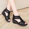 Fashion New Roman Sandals for Women 2025 Summer New Soft Sole Outer Wear Women's Wedge Shoes Fashion Casual Designer Shoes for Women
