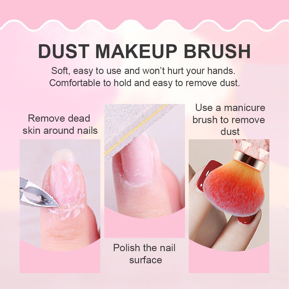 Nail Art Diamond Rose Head Brush Remove Nail Dust Brush Polish Powder Cleaning Tool Beauty Makeup Brushes Manicure Accessories