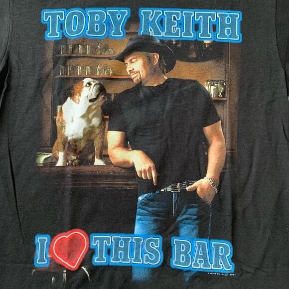 Vintage Toby Keith I love this bar Shirt Cotton Unisex All size NG2045 Unisex T-Shirt