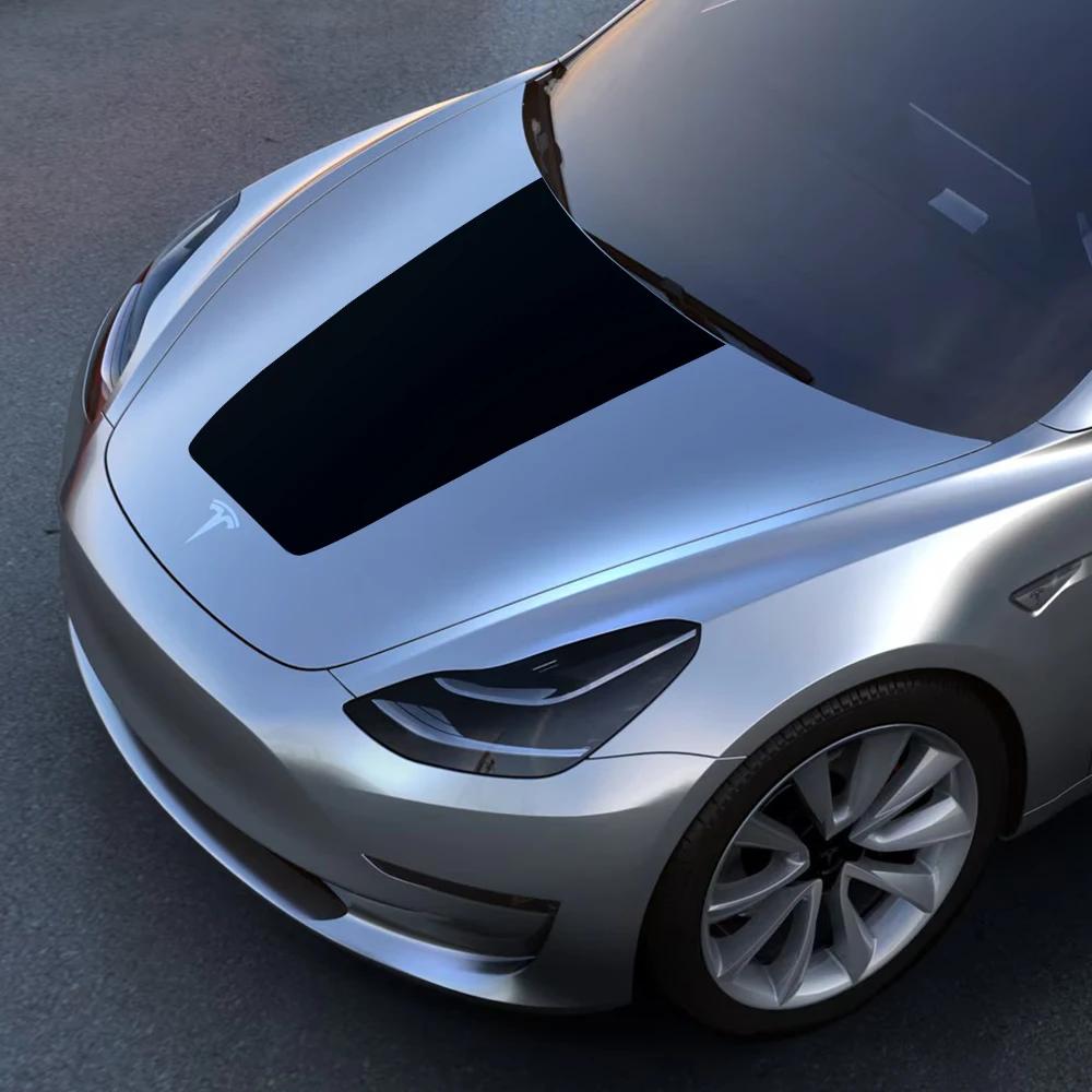 Car Hood Graphics Engine Cover Sticker Exterior Vinyl Decals Hood Bonnet Waterproof Decor Auto Accessories For Tesla Model Y 3