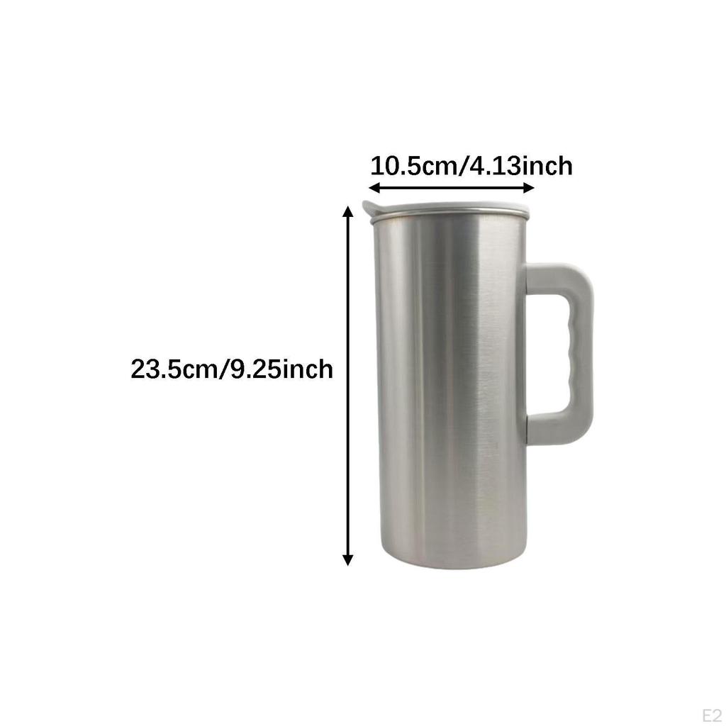 1.5 L Stainless Steel Cold Water Jug, Portable Jug with Lid, Ideal for Cafes And Restaurants