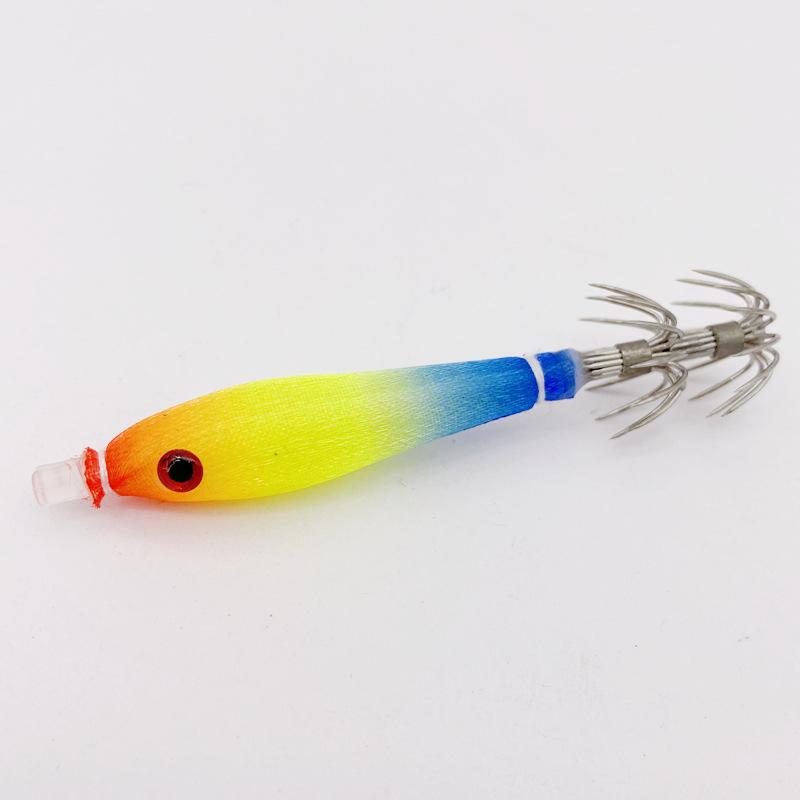 2pcs Blowpipe Hook Squid Jig Luminous Uv Glow In The Dark Hard Turlutte Lure For Fishing Squid Octopus Cuttlefish Artificial Bai