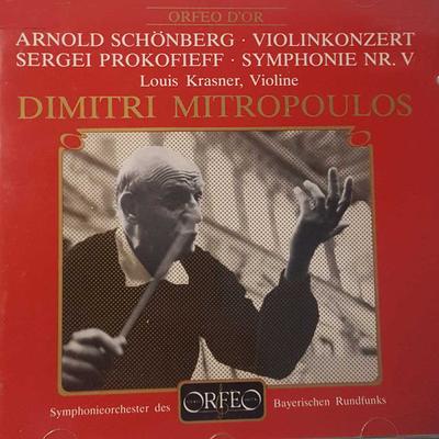 CD DIMITRI MITROPOULOS , ARNOLD SCHOEN - Violinkonzert Op. 36 / Symphonie Nr C204891A Orfeo D'Or 1989 Japan Classical Used