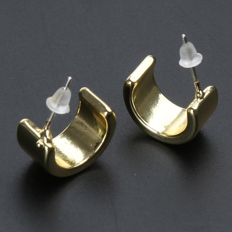 Simple Pea Shaped Alloy Silver Gold Color Drop Earrings For Women Korean Fashion Jewelry Party Girls Unusual Accessory