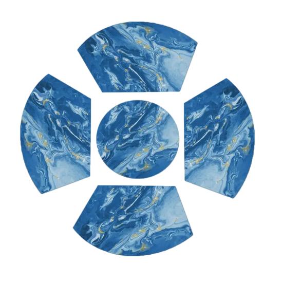 Saugfähige Tischsets Kieselgur-Tischsets Ölfest Hitzebeständig Moderne Tischsets für Esstisch Picknick Partygebrauch