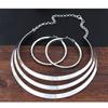 European and American fashion, metal texture exaggerated punk street shot hipster unique fashion women's collar, necklace earring set