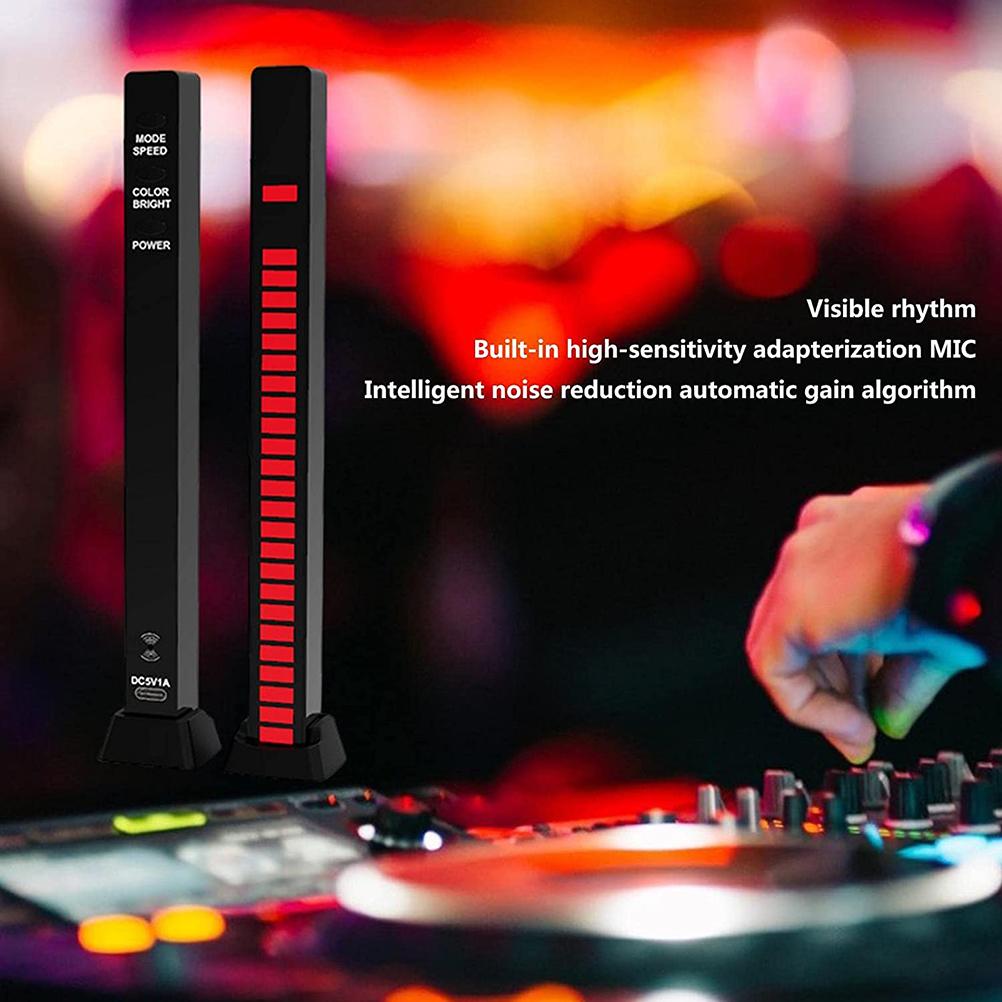RGB Sound Reactive LED Light Bar LED Colorful Sound Control Audio Music Rhythm Dynamic Level