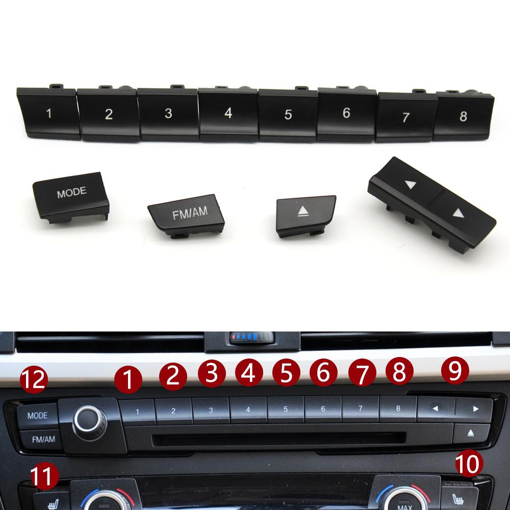 Tableau de bord avant de voiture Radio lecteur CD bouton de commutation boutons de commutation garniture de couverture pour BMW M3 M4 F20 F21 F22 F30 F32 F35 F34 F36 F45 F46