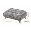 Vintage Jewelry Storage Box Zinc Alloy Rose Flower Carved Jewelry Holder for Storing Wedding Rings Earrings Necklace