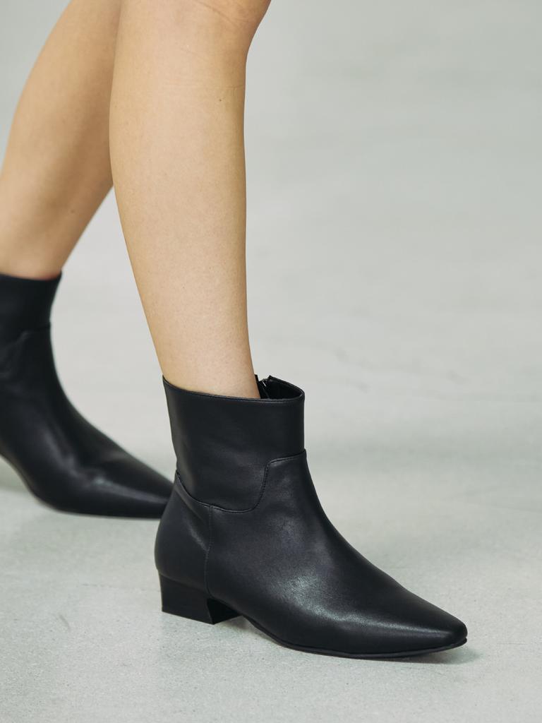 Komorebi Museum 4 Colors_Cowhide Slim Toe Leather & Suede Ankle Boots L Km419 (B Type)