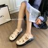 Thick Sole Sandals Women Fashion Hollow Out Color Blocking Beach Slippers Summer Outdoor Casual Slides