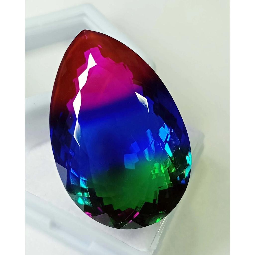 Beautiful Natural Ametrine Bi-Color For Making 65 Ct Pear Cut Loose Gemstone