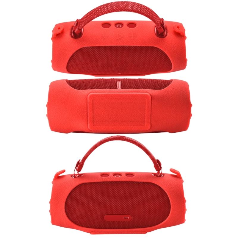 Portable Silicone Cover with Carrying Straps Protective Skin for Charge 6 Speakers, Water Resistant
