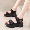 Sports sandals women's new summer fashion casual platform muffin shoes vacation wind beach shoes