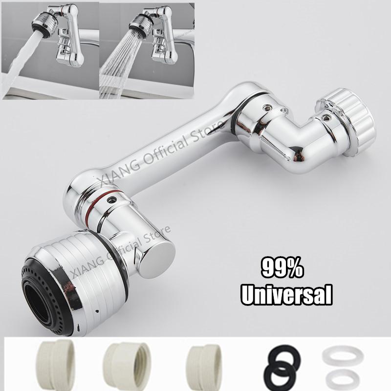 99% Universal 1080° Rotary Extender Faucet Splash Head Aerator Plastic for Kitchen Washbasin Tap Bubbler Nozzle Robotic Arm