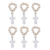Baptismal Rosary Handmade Wooden Note Package Content