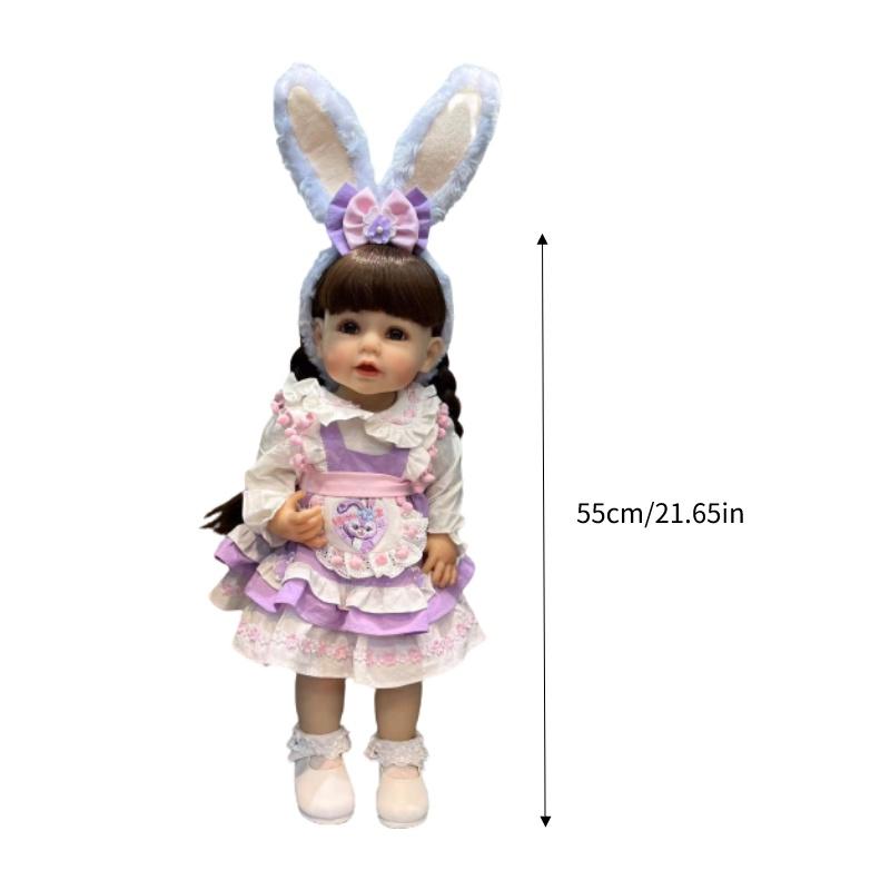 

Автентична 55см лялька-немовля з повного силікону, мила та реалістична, 3051