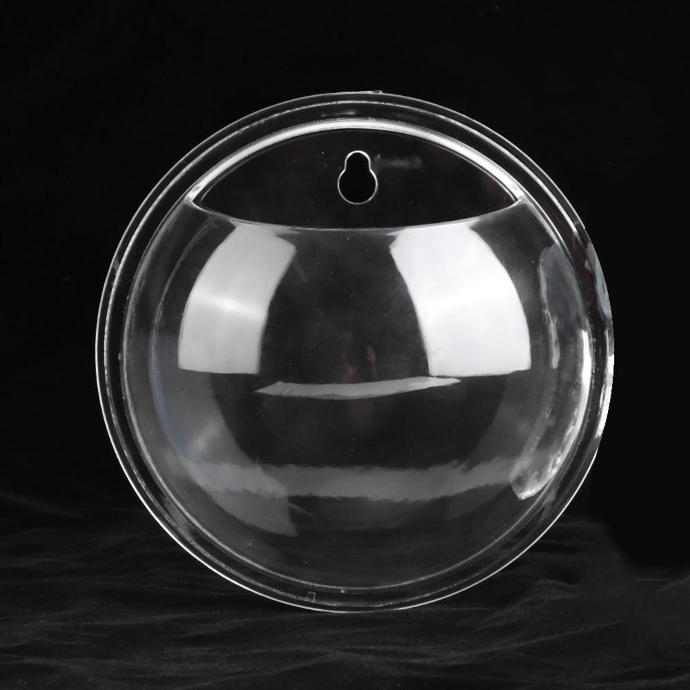 Clear Acrylic Wall Mounted Fish Bowl Round Transparent Fish Bowl  Wall Decoration