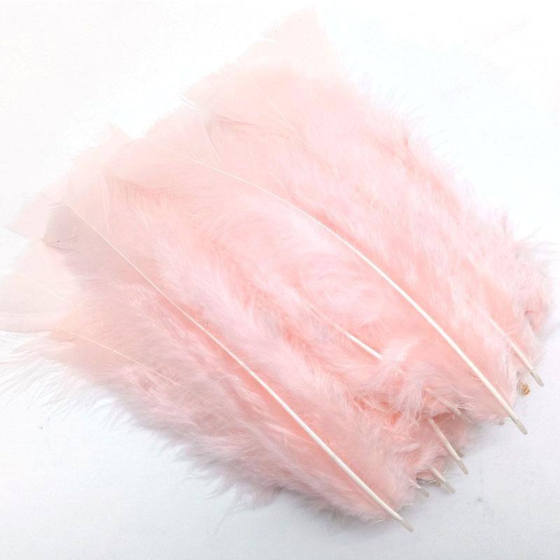 100pcs Flat Fluffy Colorful Turkey/Chicken FeathersDiy Pheasant Plume for Needlework Decor Clothes Handicraft Accessories10-18cm