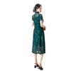 1011 ilkbahar ve yaz siyah dantel cheongsam genç seksi moda orta ve uzun mizaç geliştirilmiş zarif elbise