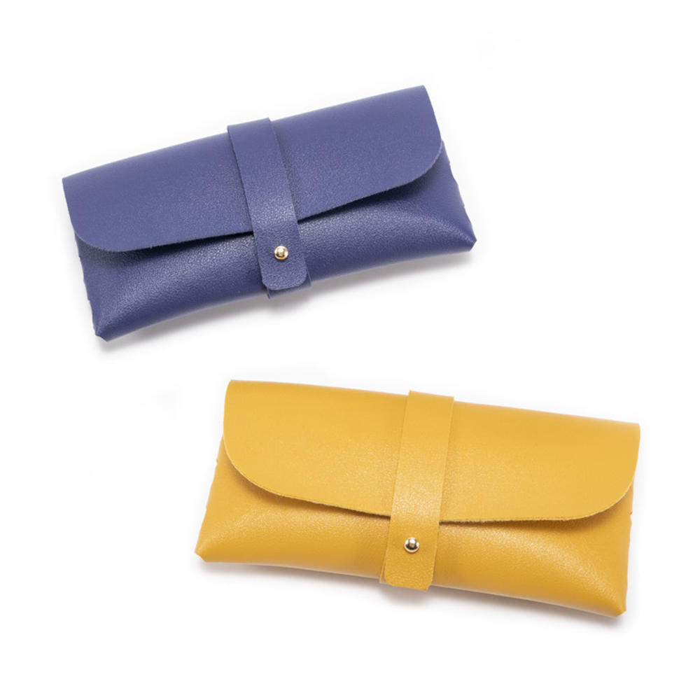 1Pcs Glasses Case Women Leather Soft Glasses Bag Fashion Portable Sunglasses Box Bag Accessories Eyeglasses Case Sunglasses Box