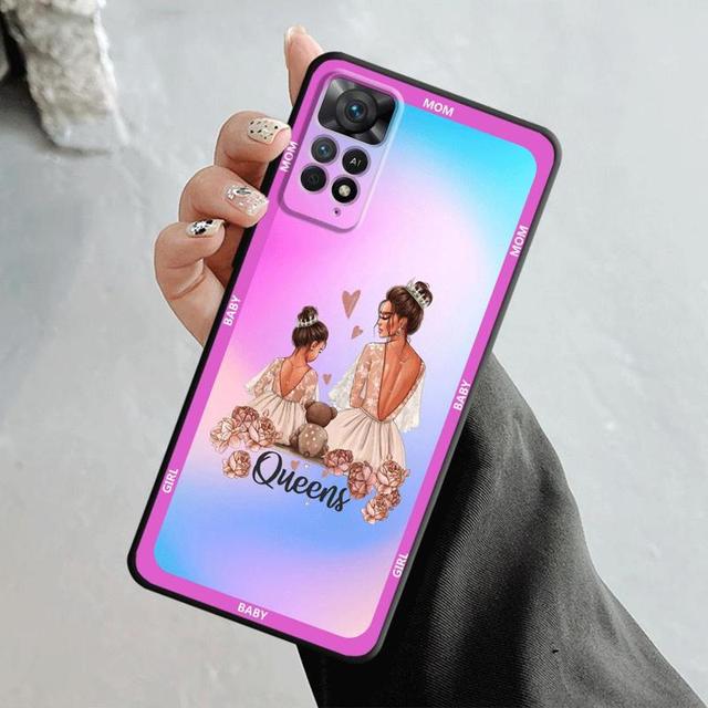 

Чехол для телефона Xiaomi Redmi Note 12 11t 11s 11 10 8 Pro 9 9s 9t 8t для Mi 10 8 9a 9c 10c K40, роскошный чехол для супер мамы и девочки For Redmi Note 9