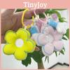 Plush Whimsical Flower Keychain For Cute Backpack Accessories And Gifts In Bright Pink Blue Yellow And Lemon Colors Yellow