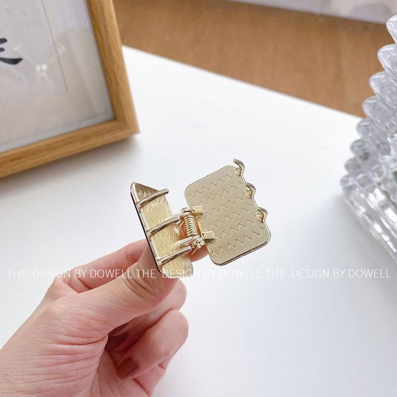 Elegant Vintage Square Hair Clip For Women Acetate Alloy Hairpin In Assorted Colors Trendy Geometric Hair Accessory