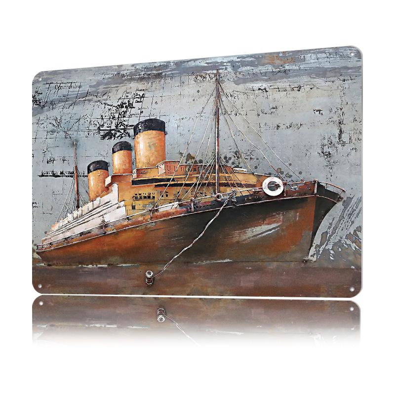 Titanic Plechový Plakát Vlastní Nástěnné Umění Retro Vintage Kovové Značky pro Fanoušky Domácí Dekorace Dekorace Obývacího Pokojí Hraní