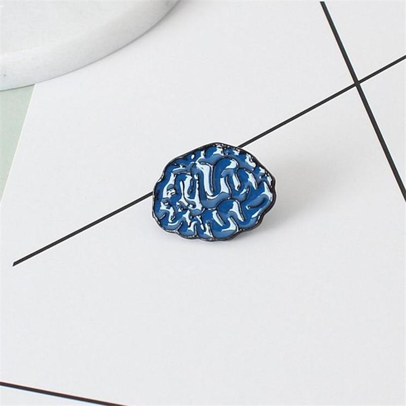 Creative Brain Eye Teeth Heart Cartoon Human Organs Corsage Brooch Pins Gifts Garment Accessory