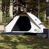 Dome Camping Tent for 2 Persons White & Dark Waterproof