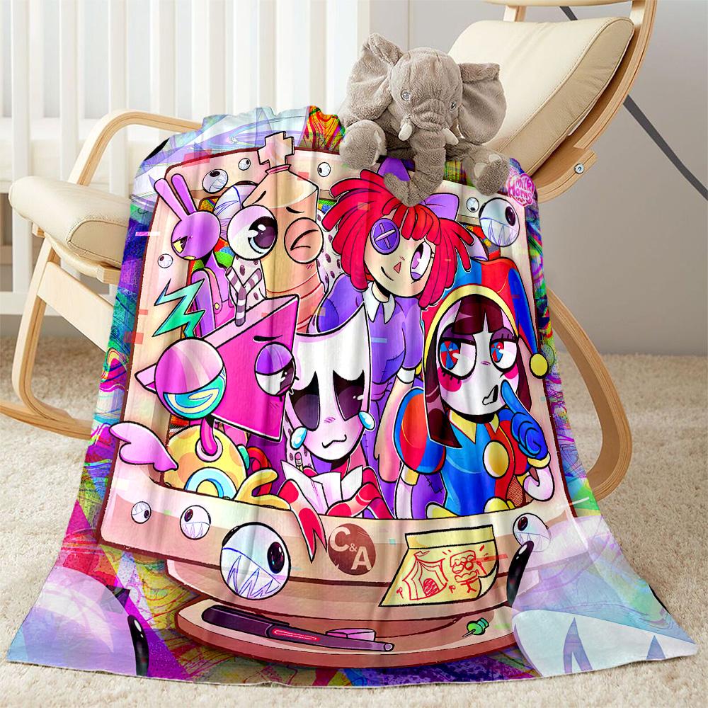Digital Circus Blanket Ultra-Soft Perfect for Chair Livingroom Sofa for All Occasions Digital Print Best Holiday Gift for Friends Family