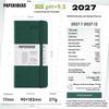 Paperideas Slim 2027 Weekly Planner Notebook PU Hardcover Weeks Journal Acid‑Free Paper Time Organizer Schedule Hand Book