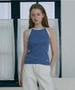 JUCYJUDY Striped Sleeveless Halter Knit J1Kt020A