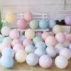 10" Double Layer Macaron Balloon Set - Light Blue, Pink, Green, Purple, Yellow, White - Birthday Party Decor