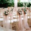 Tessuto Tulle Decorazioni Fai da Te Accessori Matrimonio Festa Evento di Natale Tessuto a Rete Trasparente Materiale Elegante Runner da Tavola Fiocchi per Sedie Sfondo