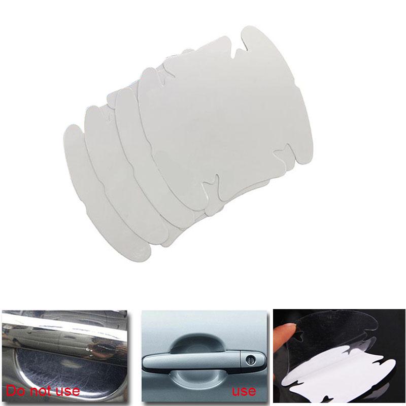 4 Pcs Car Door Handle Invisible Transparent Anti-scratch Protection Protector Sticker F-Best