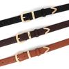 Korean-Style Versatile Belt for Jeans and Dresses Women’s Pin-Buckle Belt Light Luxury Niche Retro Gold-Buckle Leather Belts