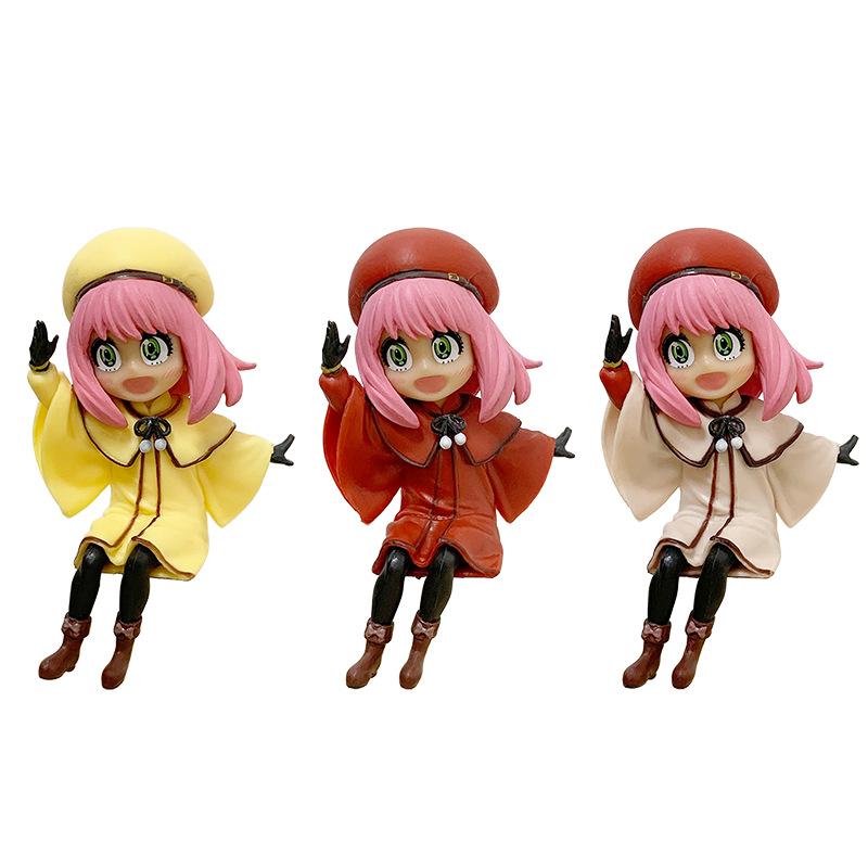 1-3Pcs Kawaii Anime Spy X Family Action Figure Toys Pvc Anya Detective Spy Family Figures Desktop Decoration Cute Gifts