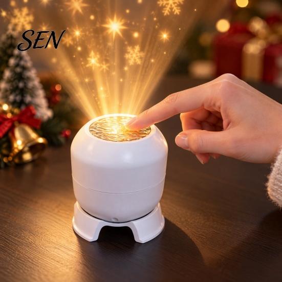 Christmas Projector Lamp Magical Projection Night Light, Indoor Room Transformer with Bedroom Star for Holiday Scenes, LED Desktop Bedroom, Home Decor