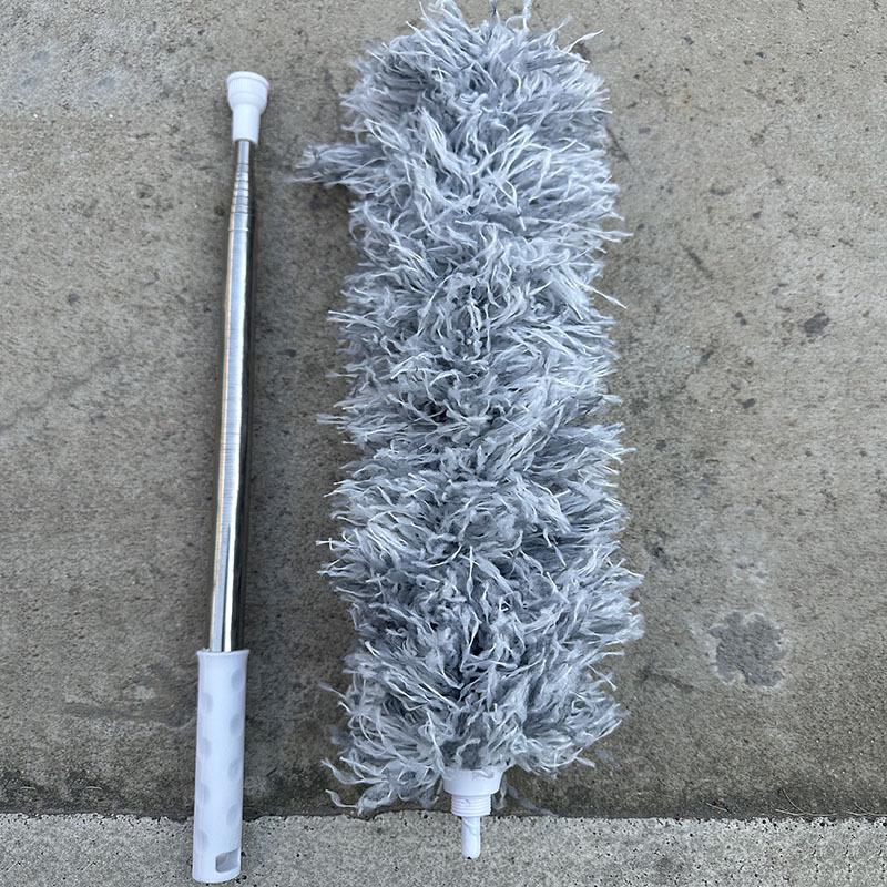 Telescopic Electrostatic Feather Duster for Ceiling and Cobweb Cleaning