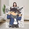 Detective Conan Blanket Coral Fleece Plush Spring Autumn Multi-function Super Soft Throw Blankets for Sofa Bedroom Bedspread